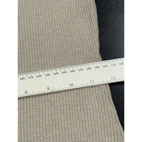 James Perse Size Small / 1 Rib Knit Sleeveless Gray Bodycon Stretch Tank Dress - Picture 10 of 11